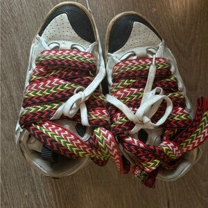 Colorful Lace High-Top Sneakers